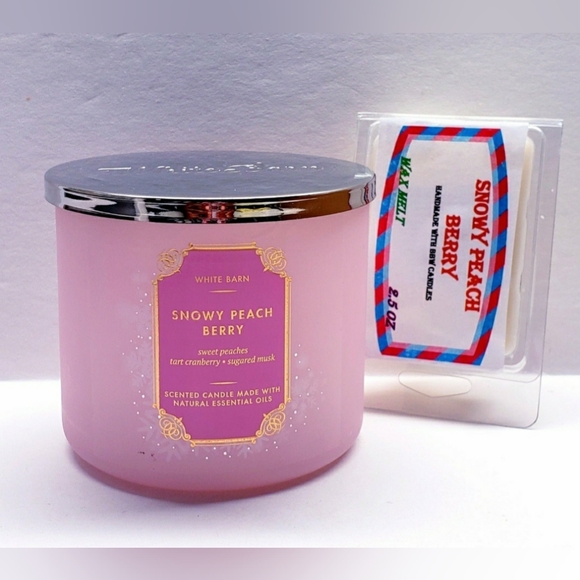 SNOWY PEACH BERRY -Bath & Body Works Candle Wax Melts- $8 per pack - Picture 7 of 9
